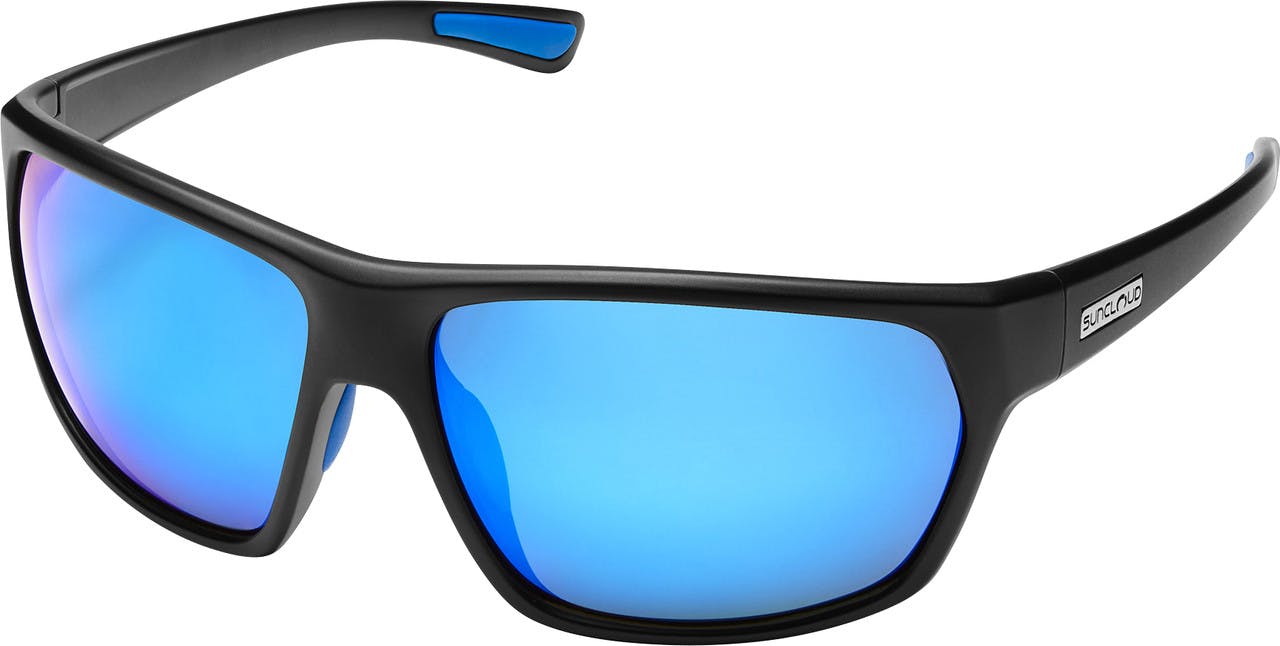 Boone Polarized Sunglasses Matte Black/Polar Blue Mi