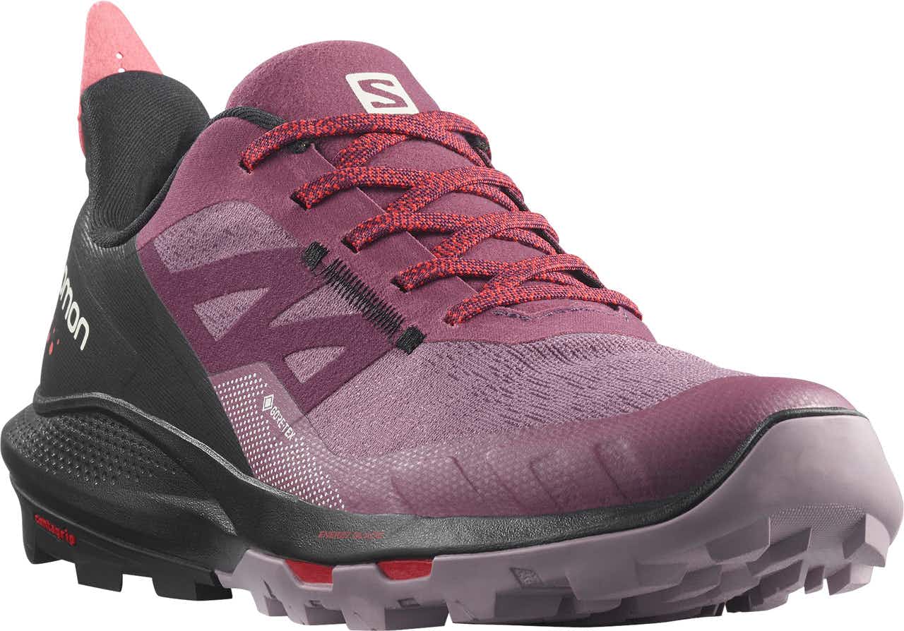 OUTpulse Gore-Tex Light Trail Shoes Tulipwood/Black/Poppy Red