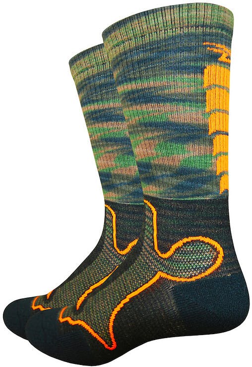 Levitator Trail Socks Camo/Hi Vis Orange