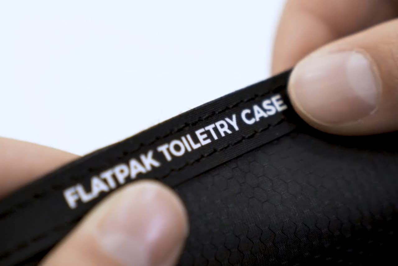FlatPak Waterproof Toiletry Case Charcoal