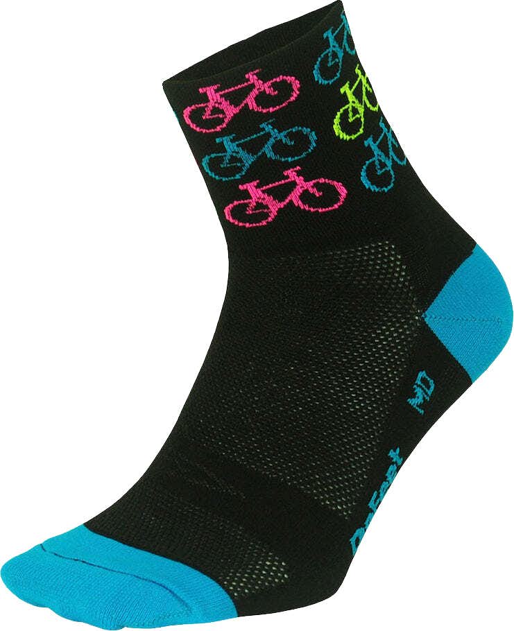Aireator 3 inch Cool Bikes Socks Black and Process Blue