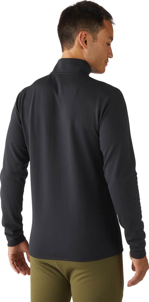 T3 Merino Baselayer 1/4 Zip Long Sleeve Top Black