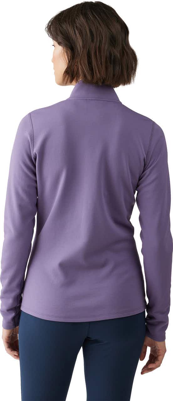 T3 Merino Base Layer 1/4 Zip Long Sleeve Top Dusky Lavender