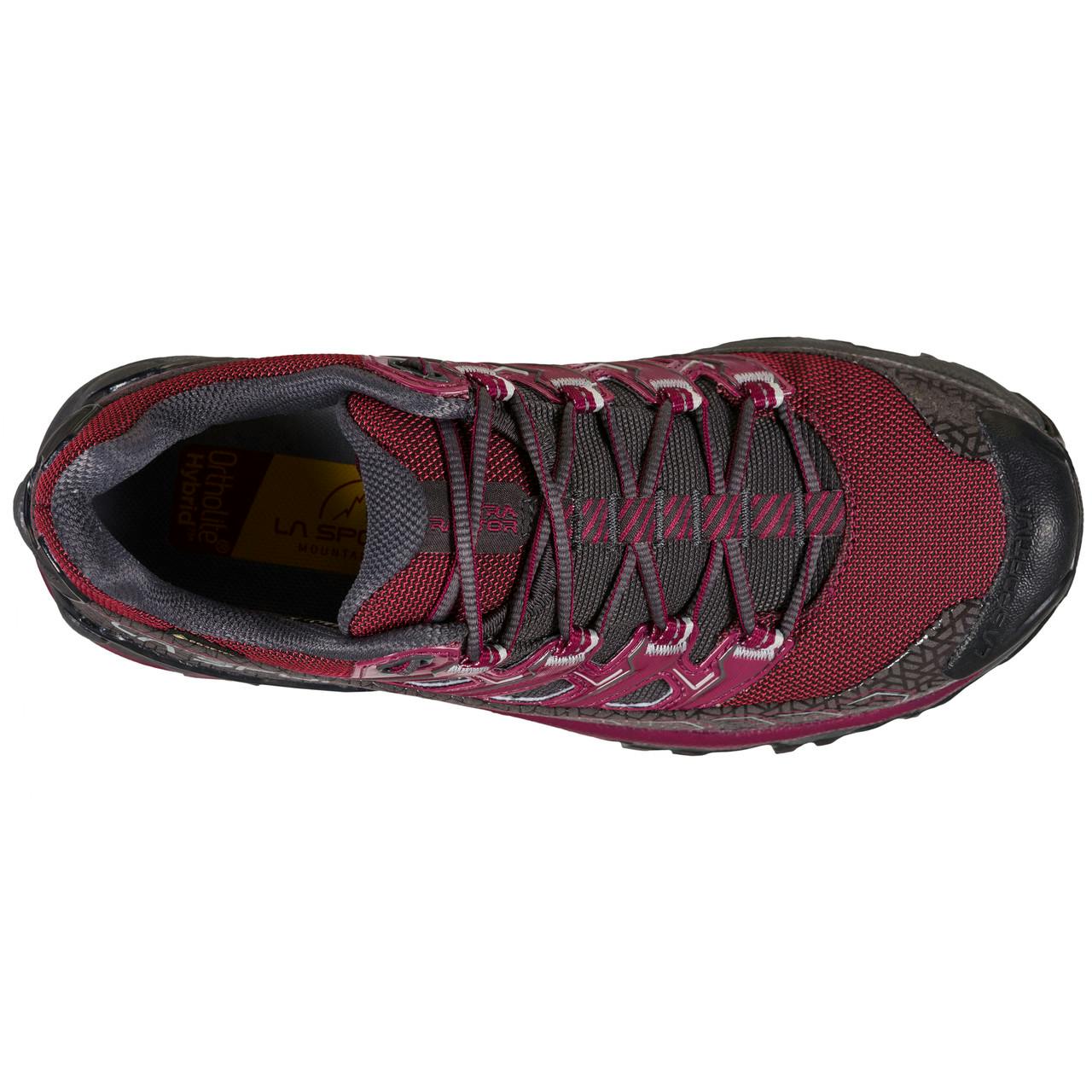 Chaussures de course en sentier Ultra Raptor II Prune Rouge/Carbone