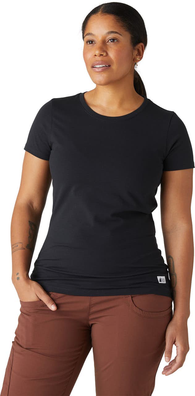 Fair Trade Stretch Short Sleeve 2-Pack T-Shir Black