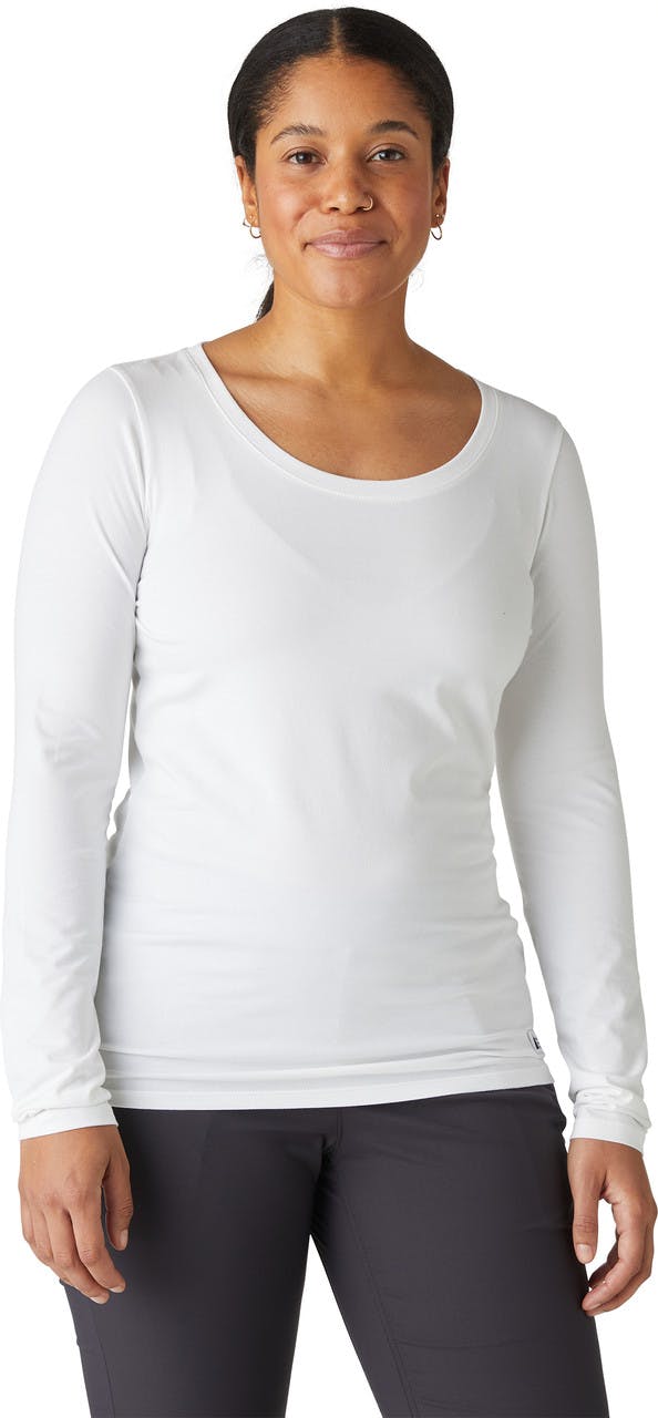 Fair Trade Stretch Long Sleeve T-Shirt - 2 Pa White