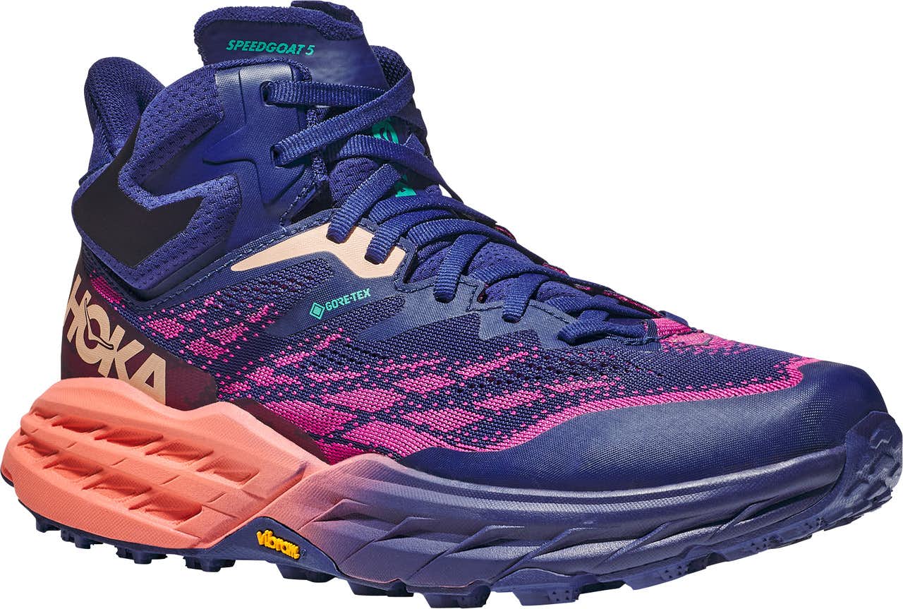 Speedgoat 5 Mid Gore-Tex Trail Running Shoes Bellwether Blue/Camellia