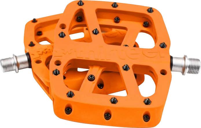 Base Flat Composite Pedals Naranja