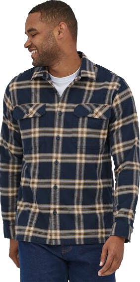 Organic Cotton Midweight Fjord Flannel Long S North Line New Navy