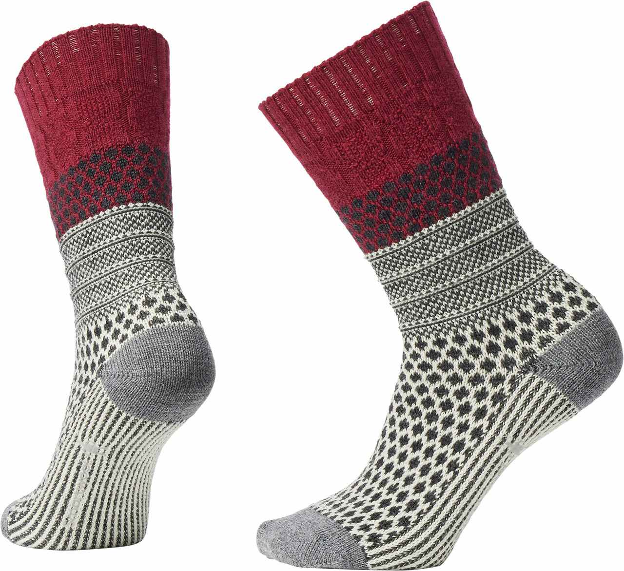 Chaussettes Everyday Popcorn Cable Crew Rouge tibétain