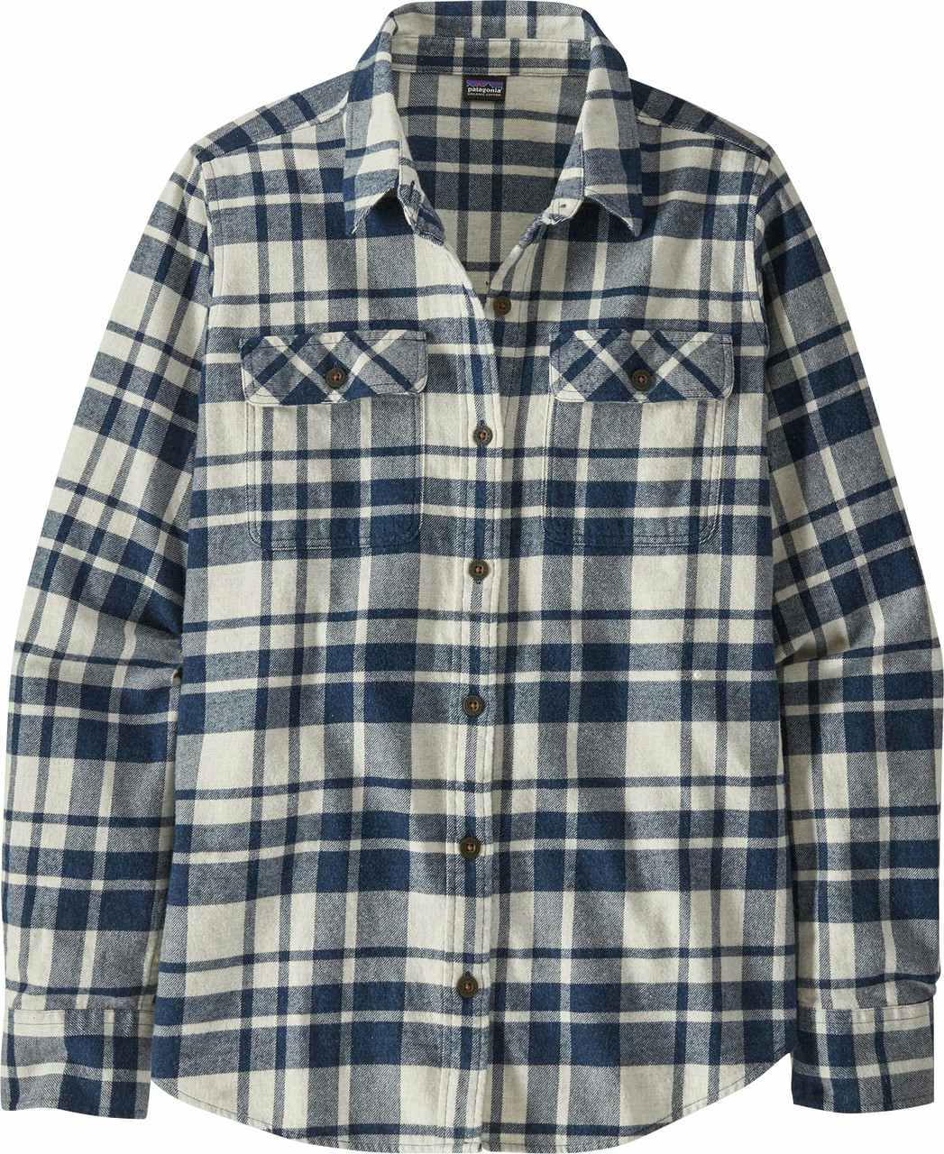 Organic Cotton Midweight Fjord Flannel Shirt Ice Caps: Dyno White