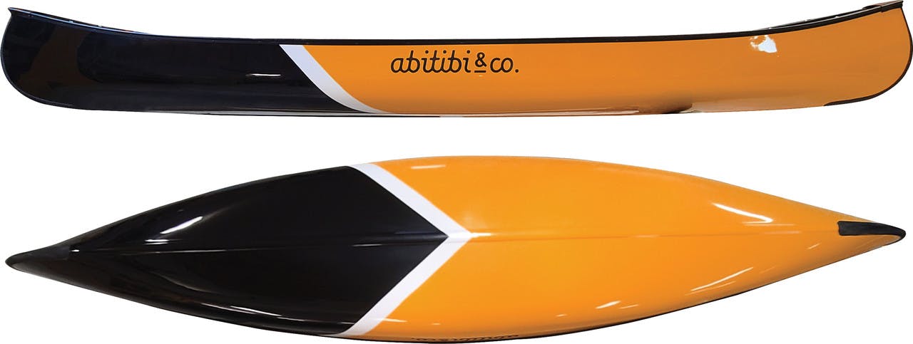 Prospector 16 Fiberglass Magtogoek Canoe Orange/Black