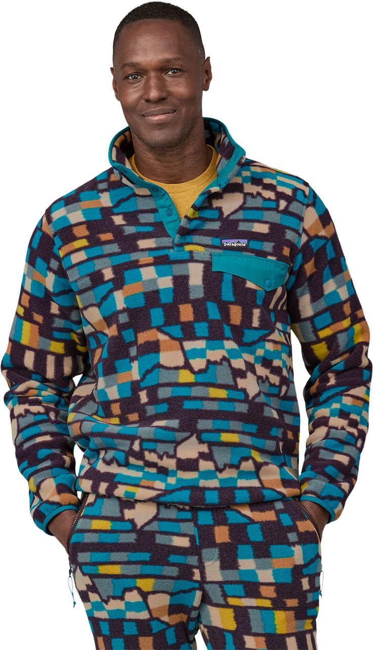 Lightweight Synchilla Snap-T Pullover Fitz Roy Patchwork/Belay 