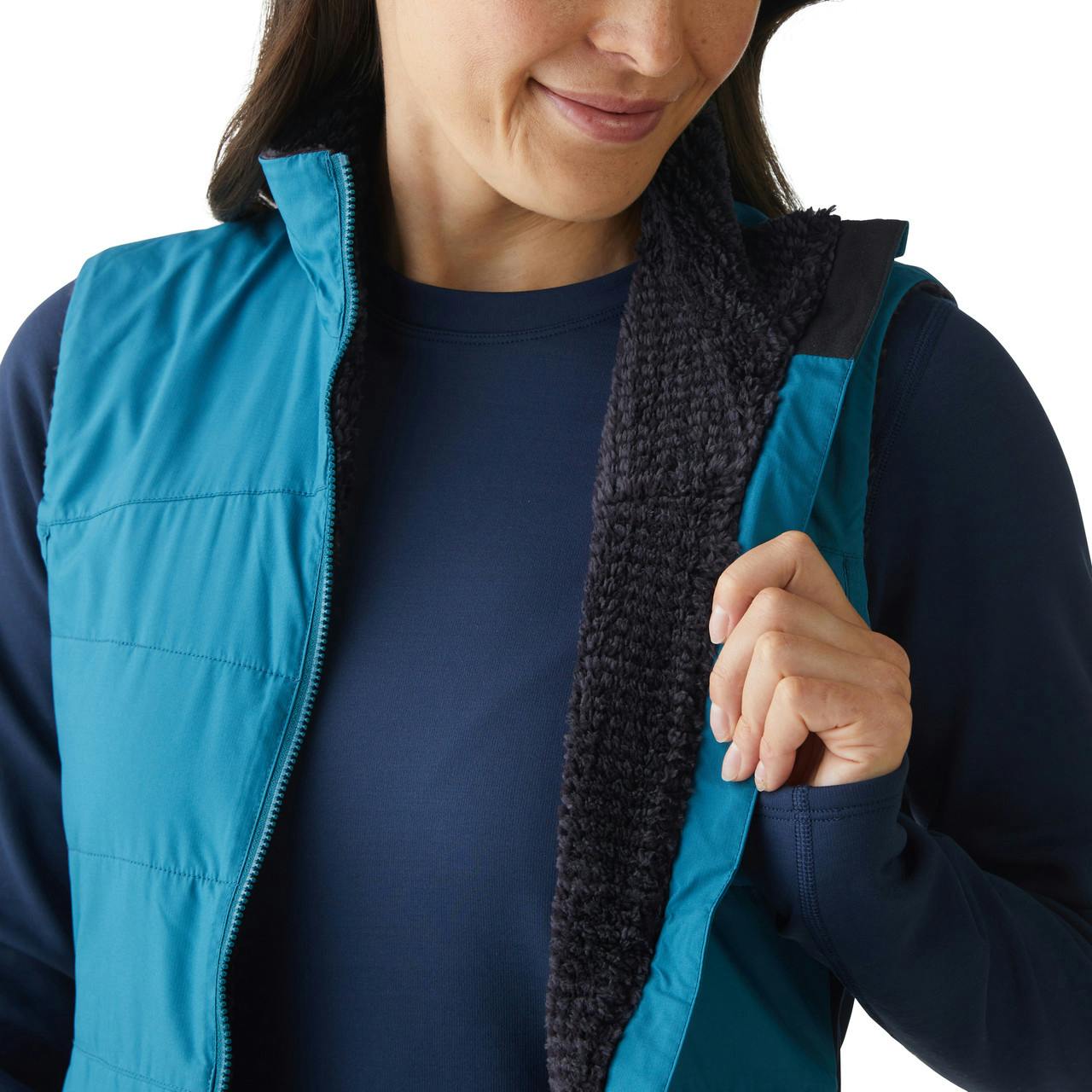 Pace Hybrid Softshell Vest Blue Suede/Deep Navy