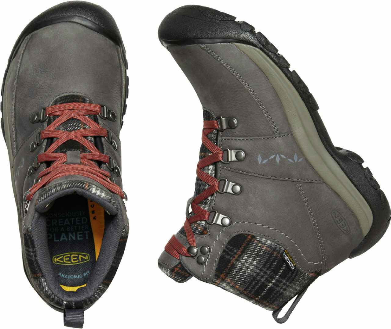 Kaci III Mid Waterproof Winter Boots Magnet/Black Plaid