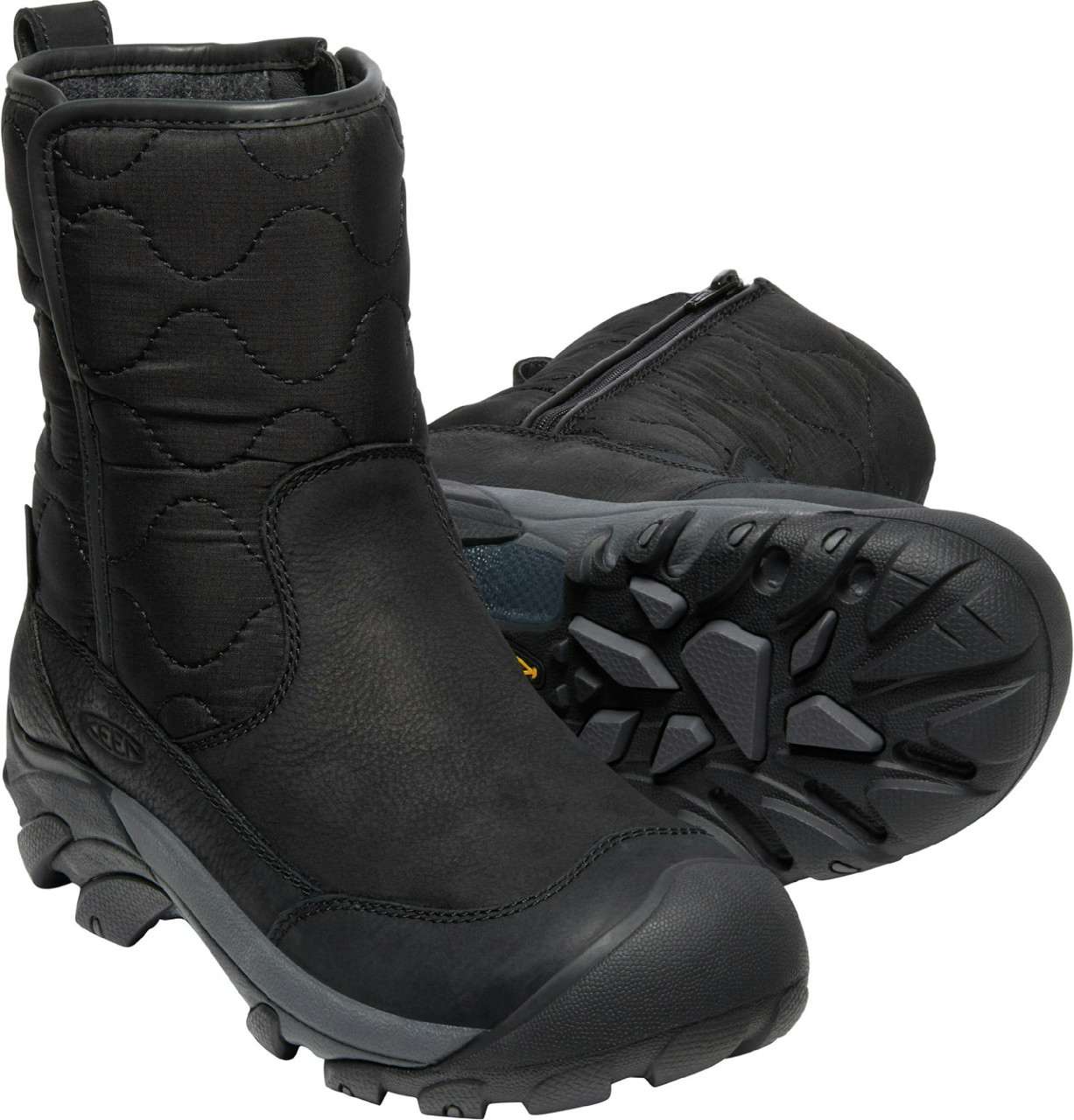 Betty Pull On Waterproof Boots Black/Black