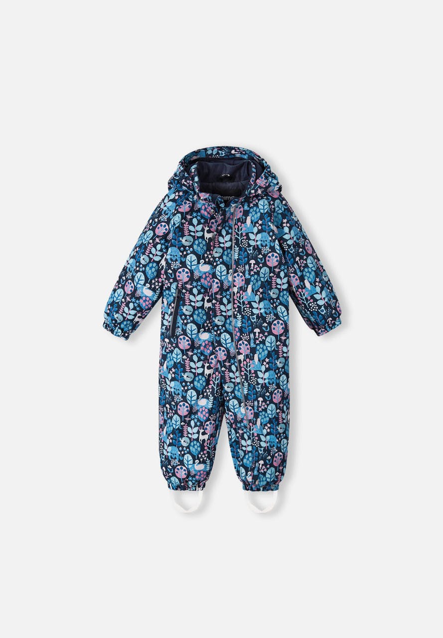 Puhuri Reimatec Winter Overall Floral Navy