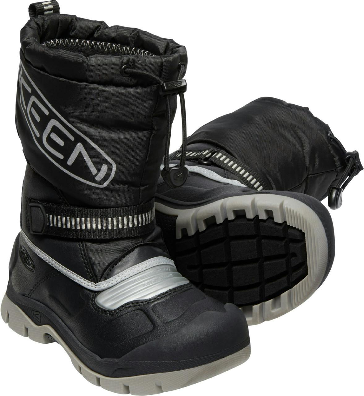Snow Troll Waterproof Winter Boots Black/Silver