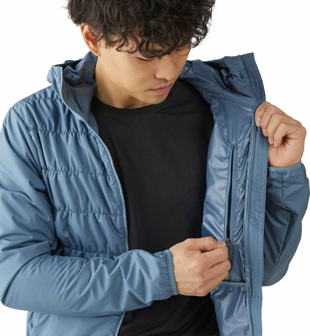 Uplink Hooded Jacket Vintage Blue