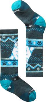 Wintersport Full Cushion Polar Bear Pattern O Twilight Blue