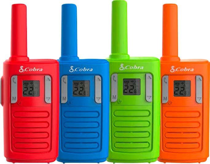 RX100-4 Family Walkie Talkie 4-Pack Green/Orange/Red/Blue