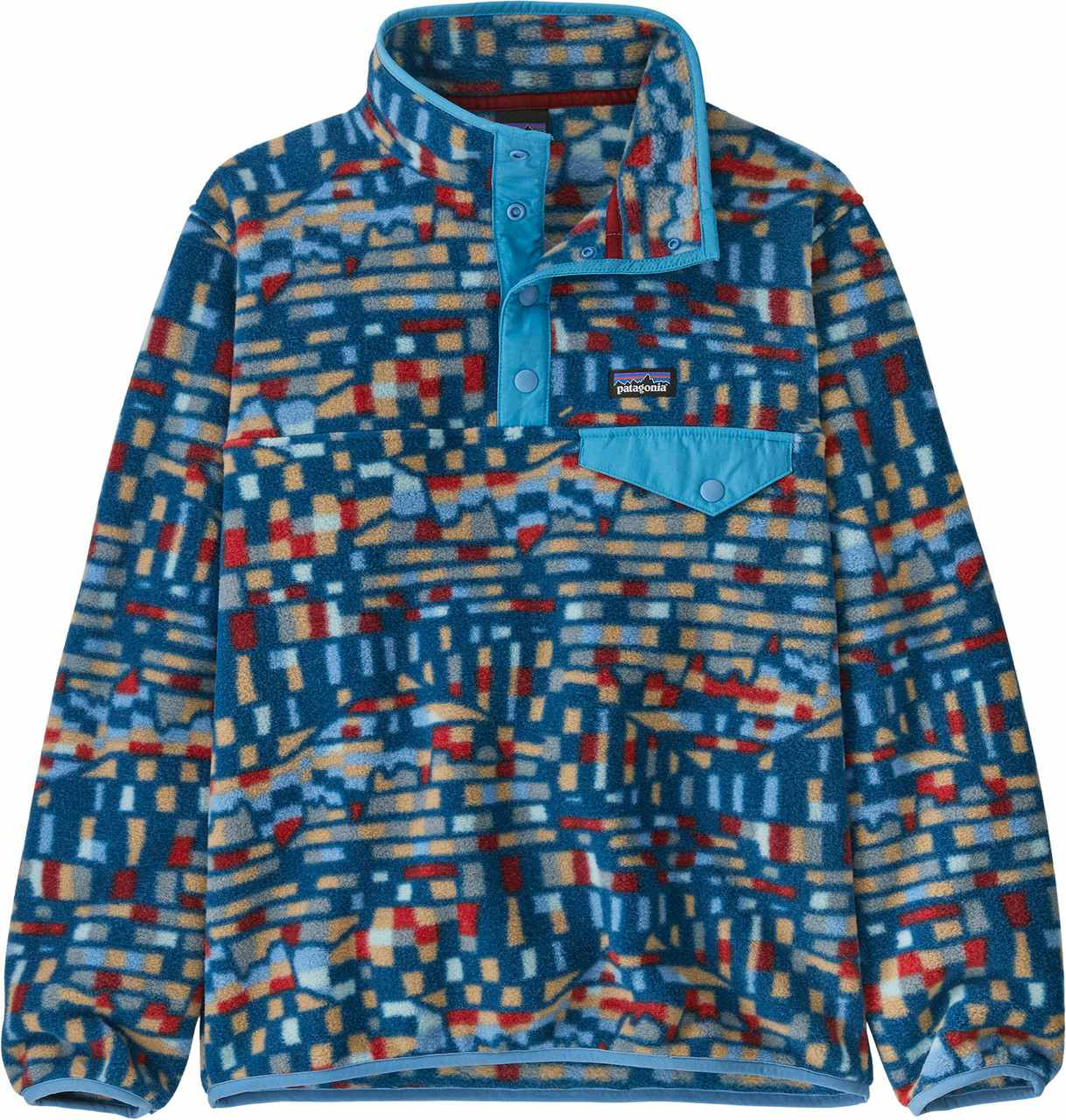 Lightweight Synchilla Snap-T Pullover Fitz Roy Patchwork: Lagom