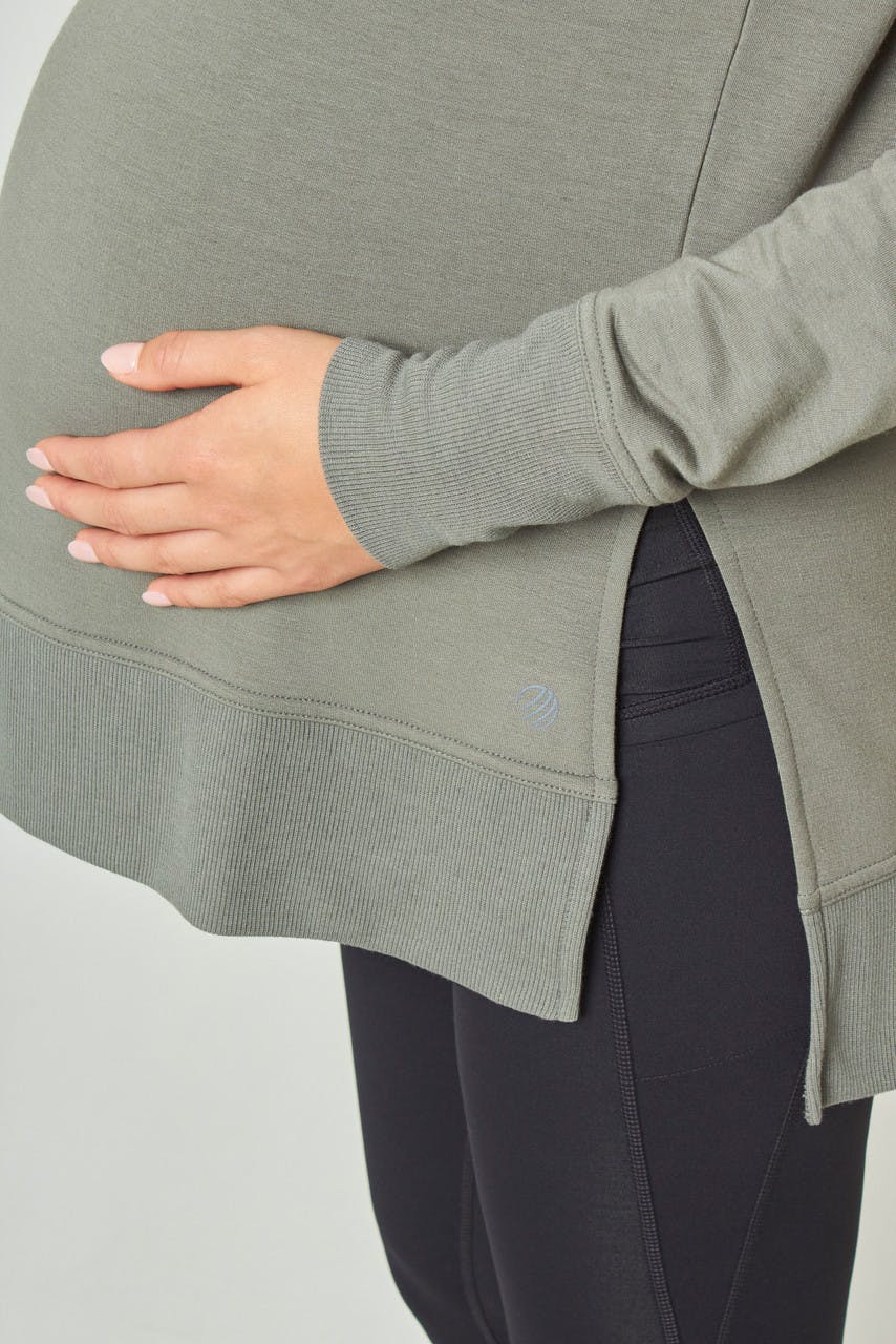 Recoup Maternity Pullover Sage