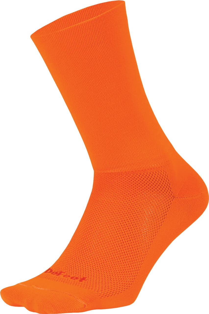 Aireator 6 Inch D-Logo Socks Neon Orange
