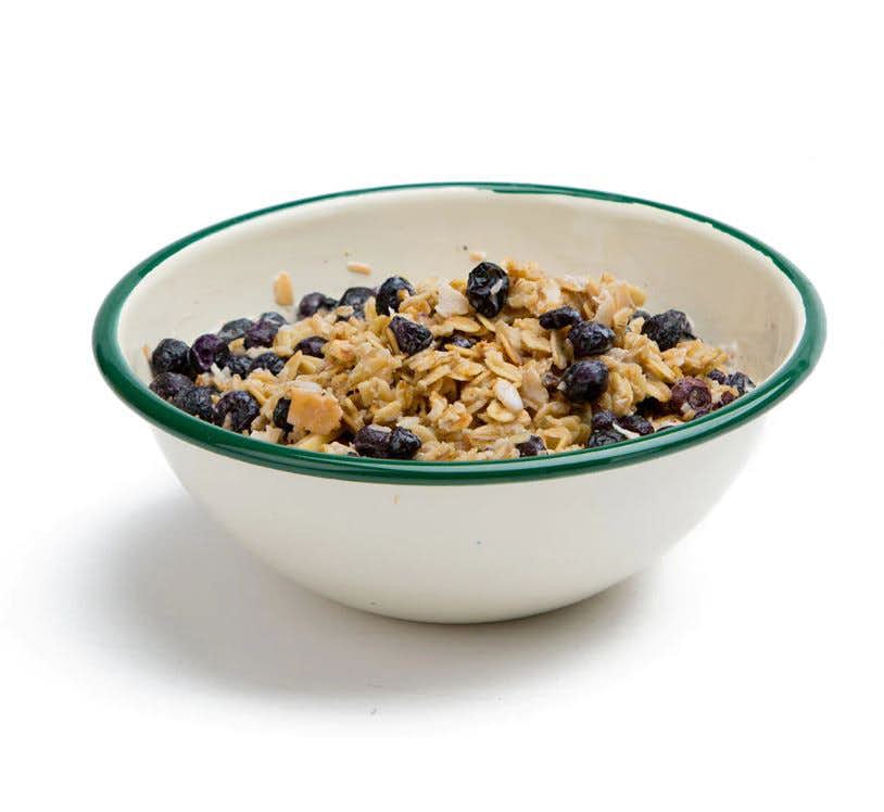 Granola with Blueberries, Almonds and Milk NO_COLOUR