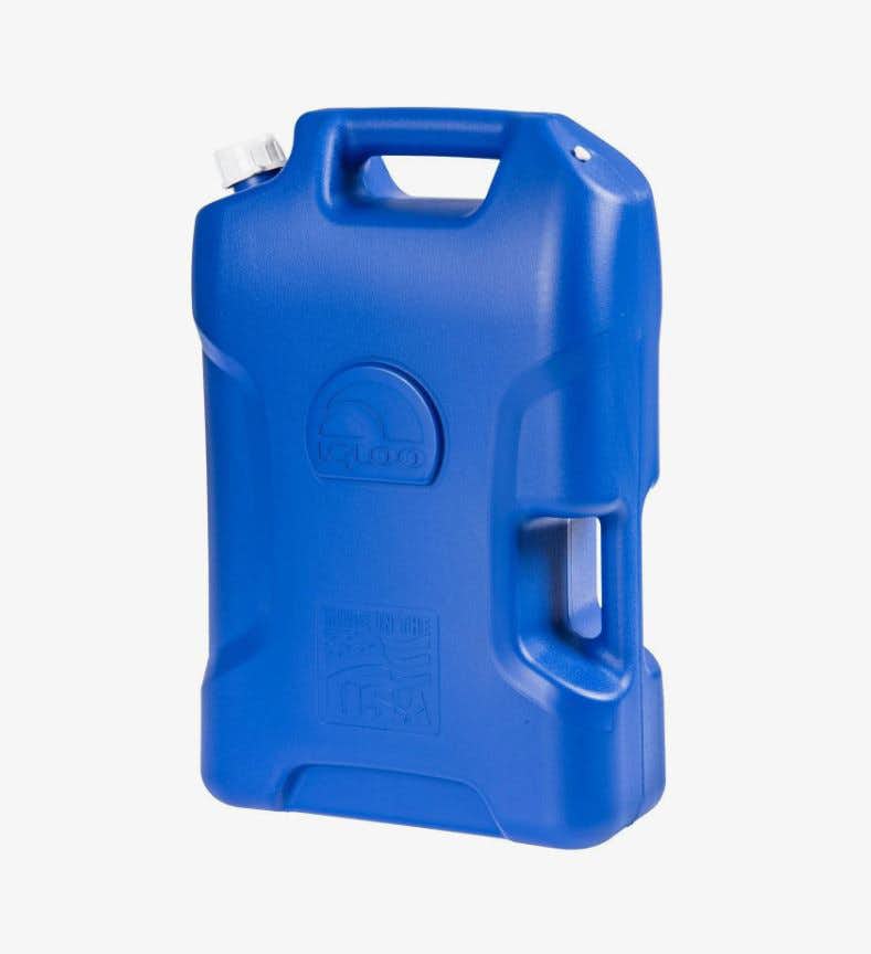 6 Gallon Hard Sided Water Container Blue