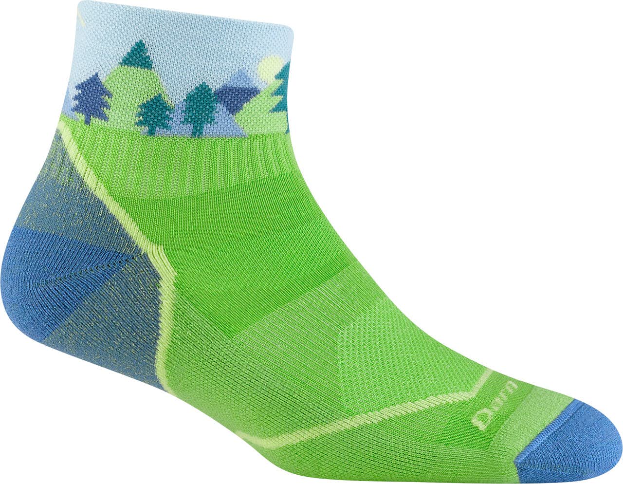 Quest 1/4 Lightweight Socks Green