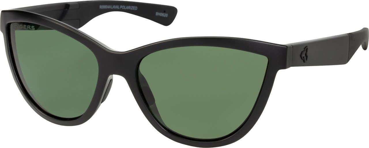 Laval Polarized Sunglasses Black/Green Lens