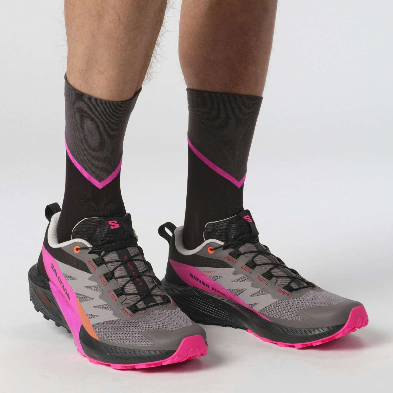 Sense Ride 5 Trail Running Shoes Plum Kitten/Black/Pink Gl
