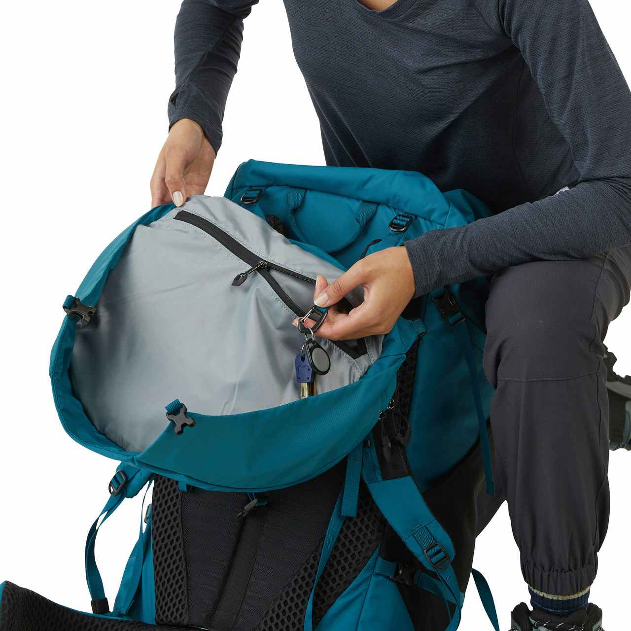 Vista 70L Backpack Blue Suede
