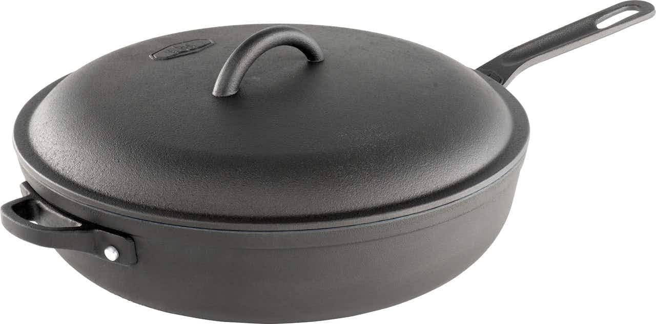Guidecast 12" Deep Frypan and Lid Natural