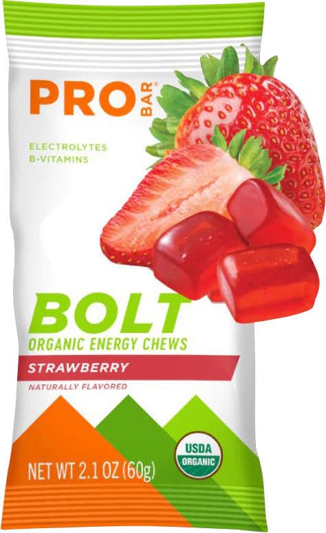 Bolt Strawberry Organic Energy Chews NO_COLOUR