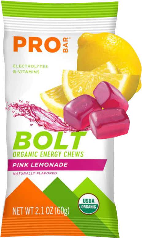 Bolt Pink Lemonade Organic Energy Chews NO_COLOUR