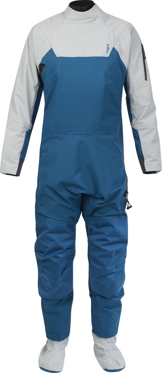 Helix Dry Suit w/ Latex Gasket Ocean Blue - Mid Grey