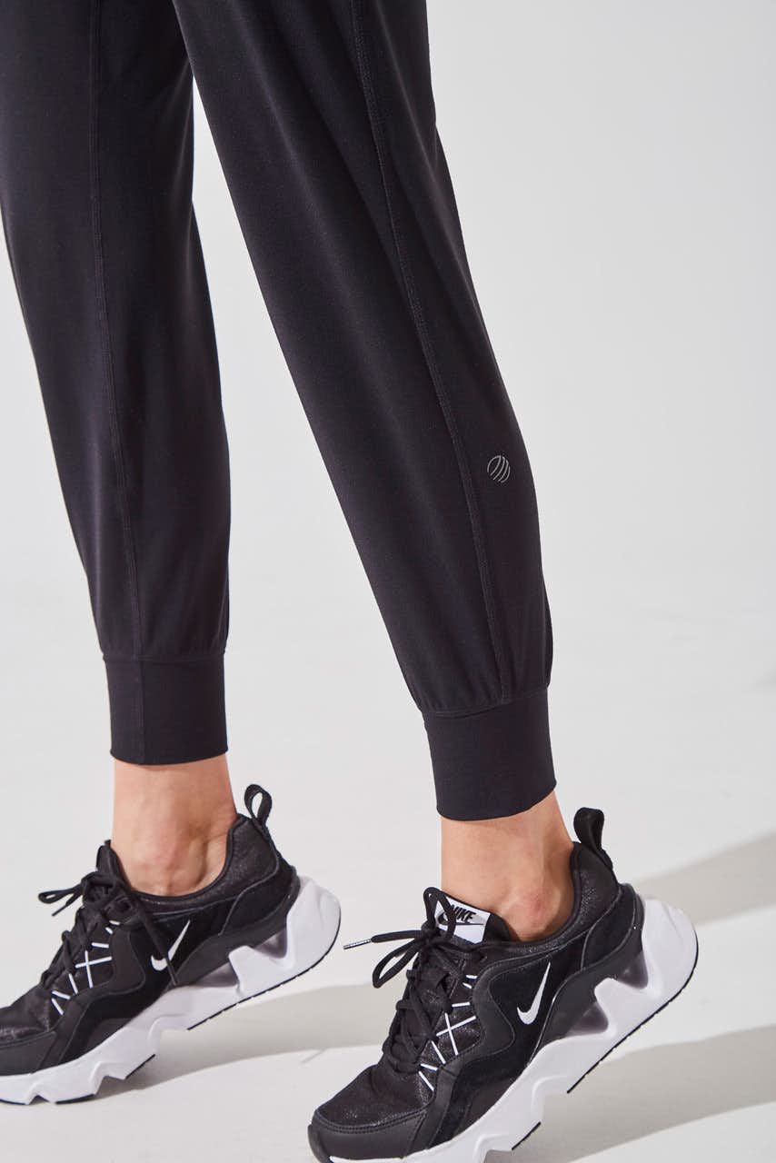 Pantalon jogging à taille haute avec poche Vital Noir