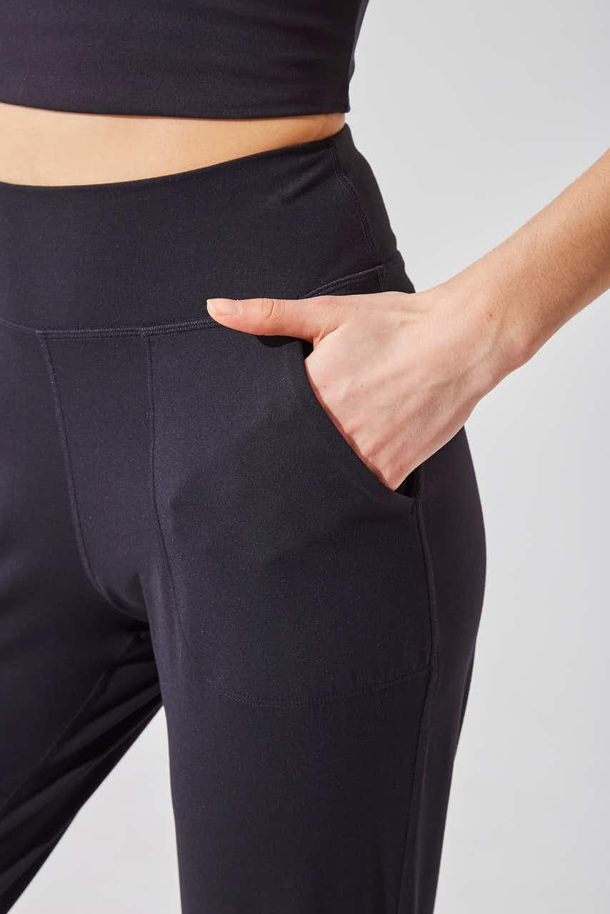Pantalon jogging à taille haute avec poche Vital Noir