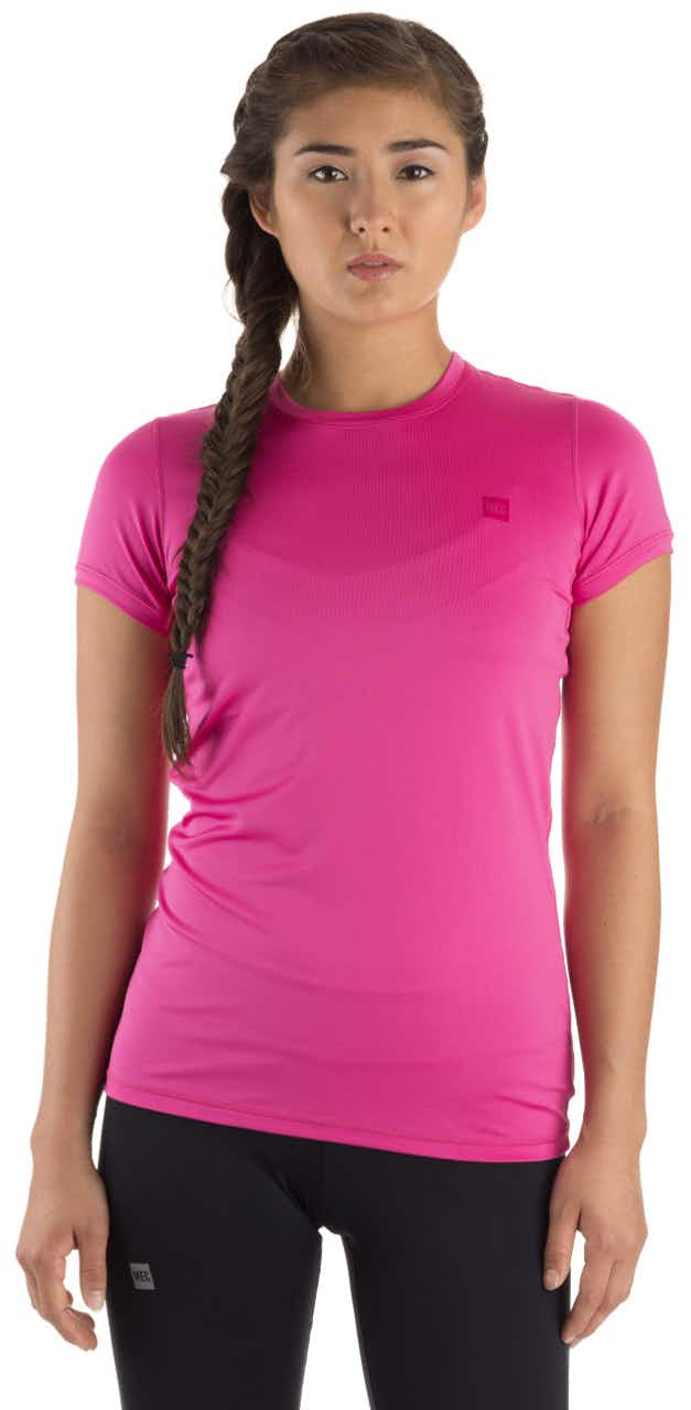 Maillot à col rond T1 Punch rose