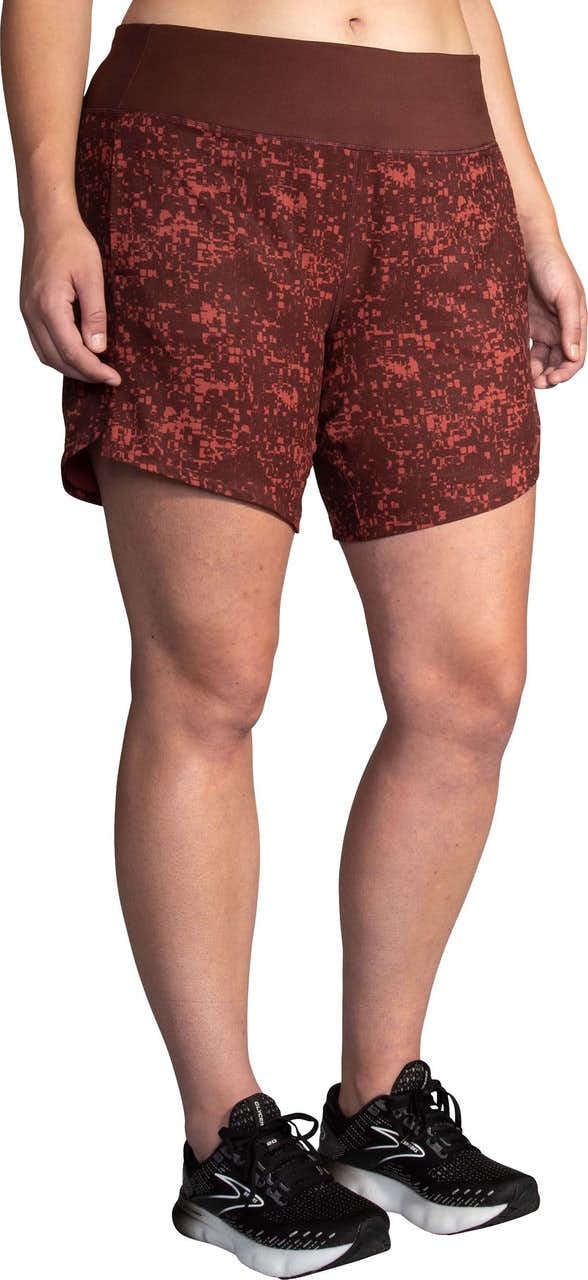 Chaser 7" Shorts Run Raisin Glitch Print