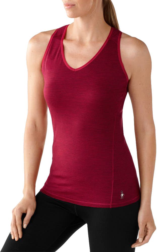Camisole Micro 150 Rayures rouge perse