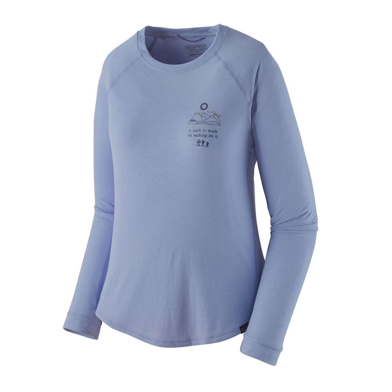 Capilene Cool Trail Long-Sleeved Shirt Walk Your Path: Pale Peri