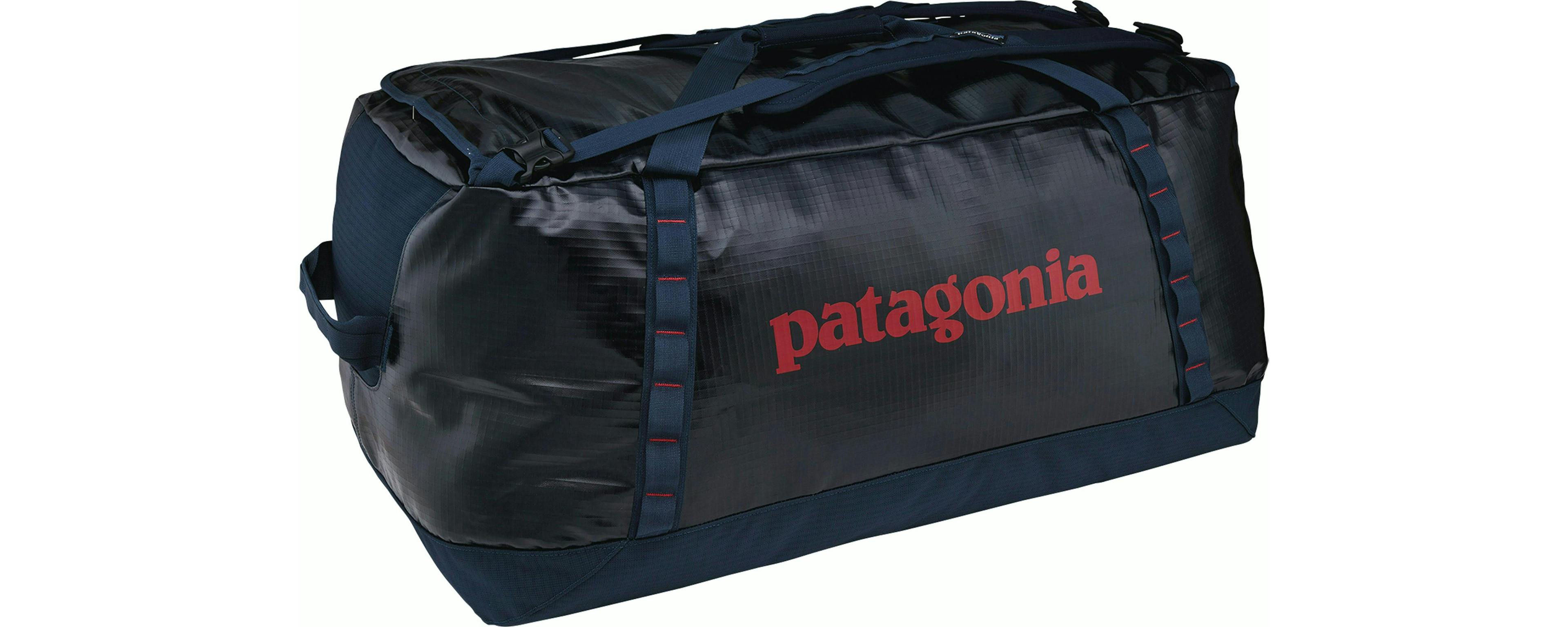 Black duffel bag from Patagonia