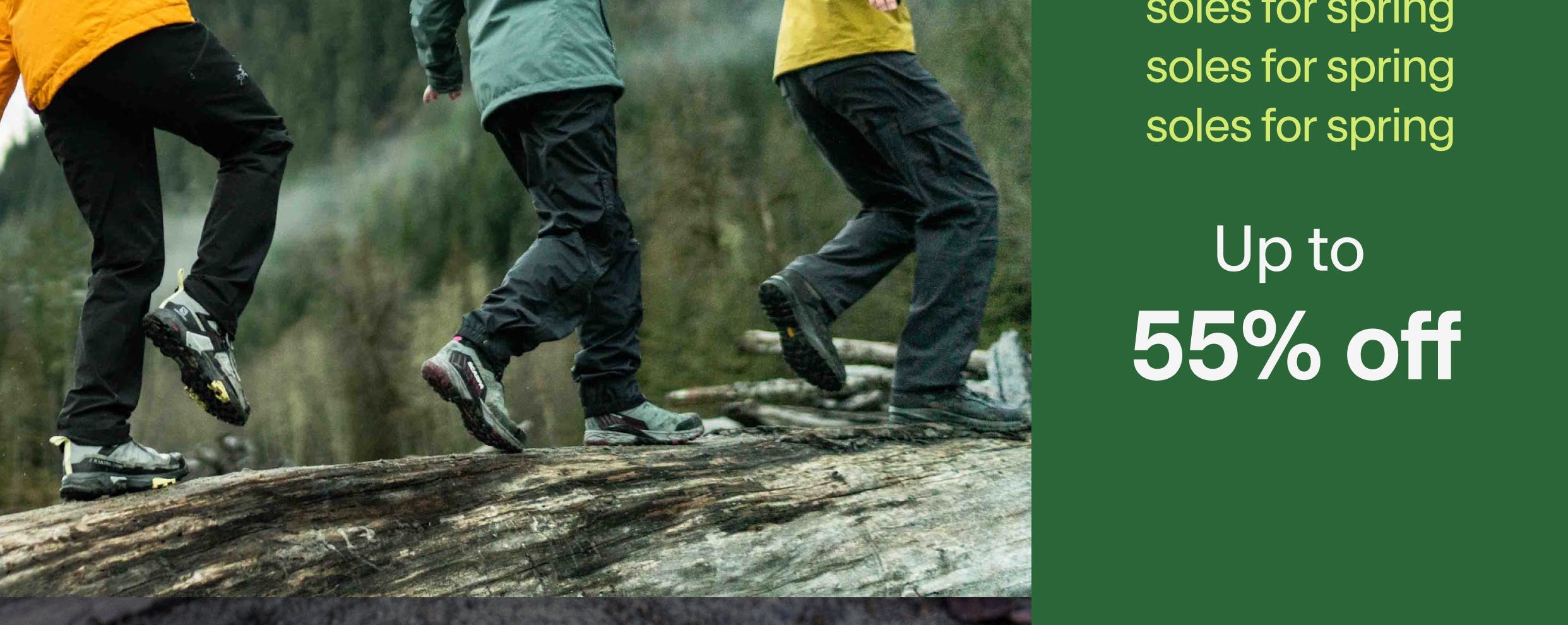 Up to 55% off footwear for any trail