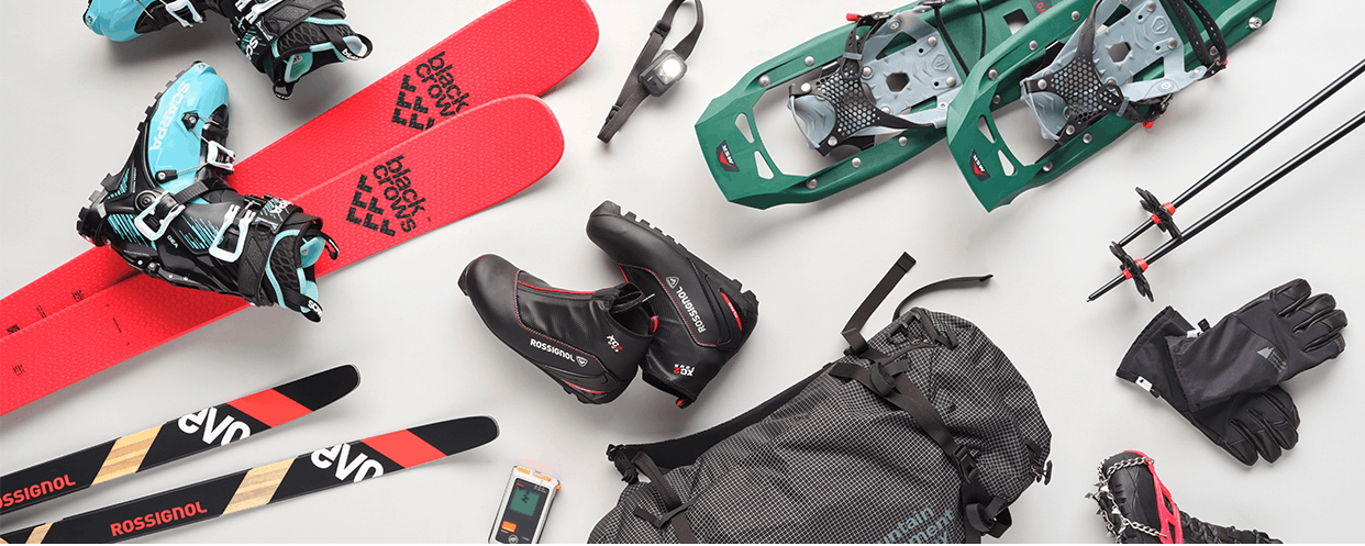 Discover the latest skis, boots, skins, avalanche safety gear and more.
