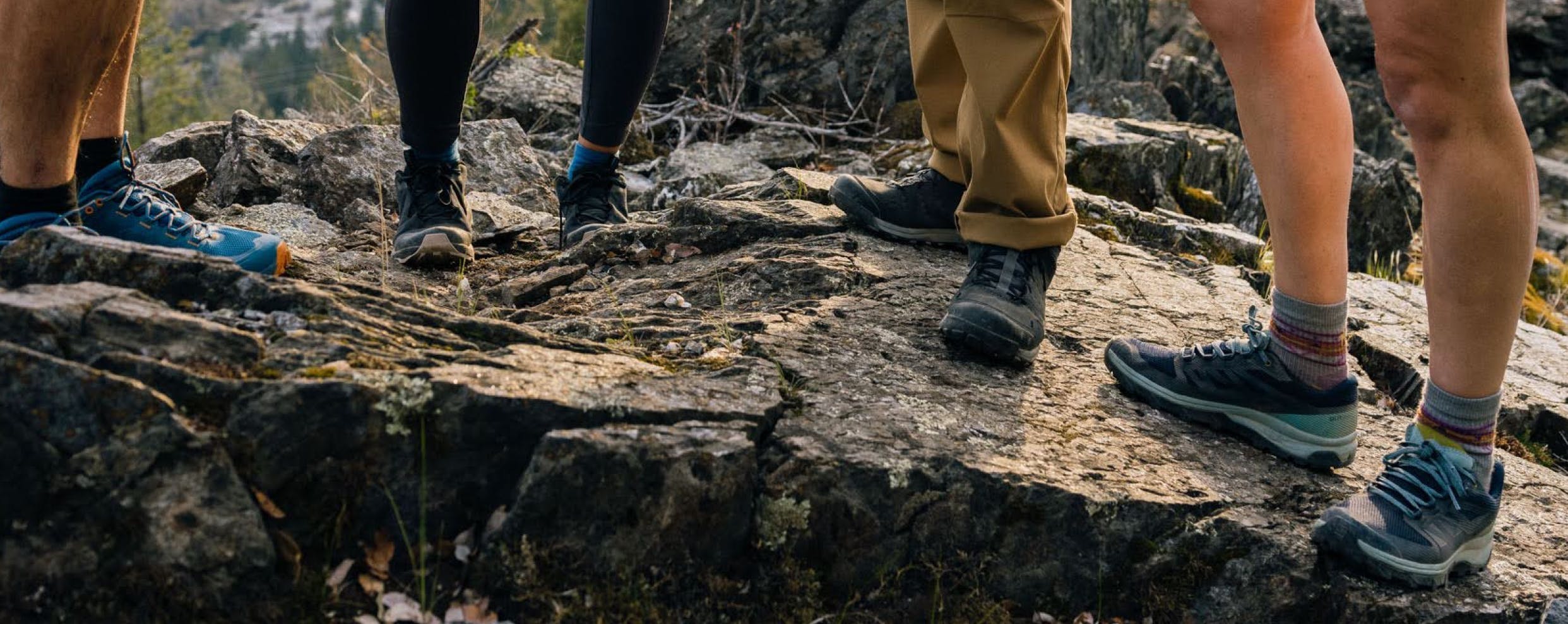 Lace up with long-lasting hiking shoes to head out and explore the trails.