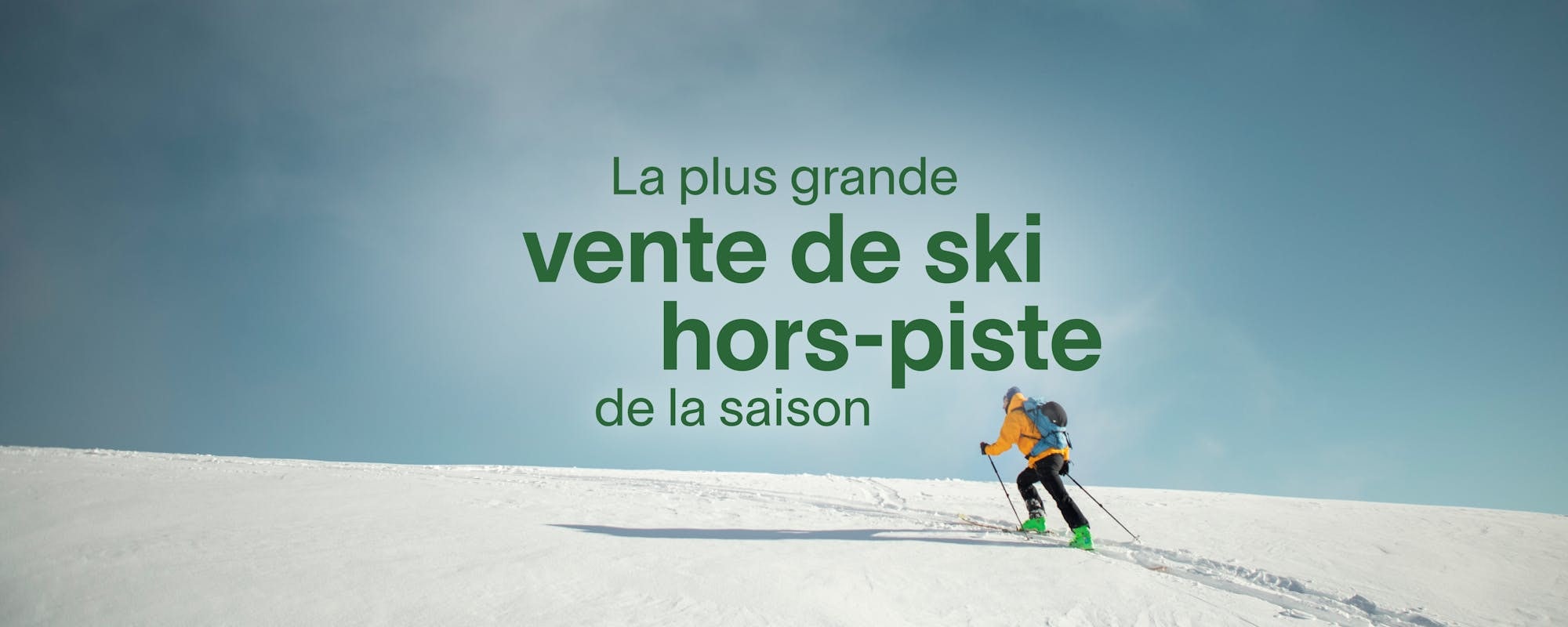 Magasinez les aubaines : ski hors-piste