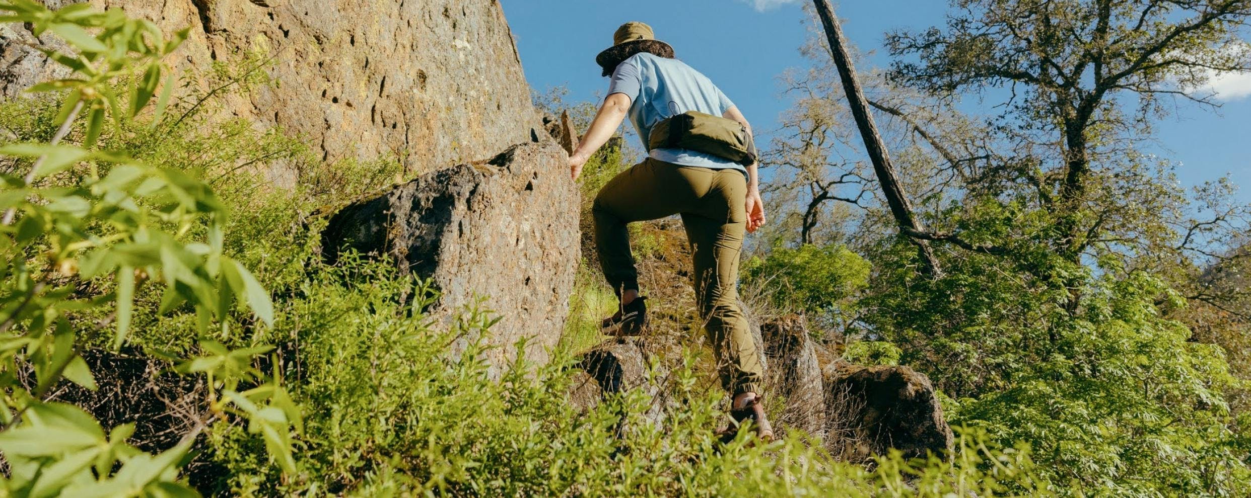 MEC Mica. The closest you’ll find to do-everything-outside bottoms. Hike, climb, paddle – they’re up for it.